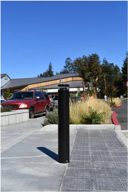 A photo of lighting at a crosswalk.