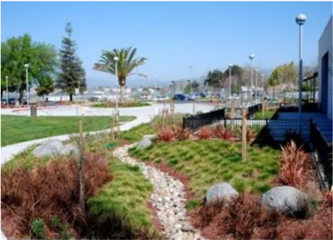 A photo of landscape design.