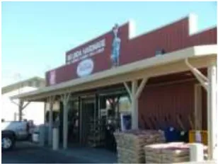 A photo of a feed store.