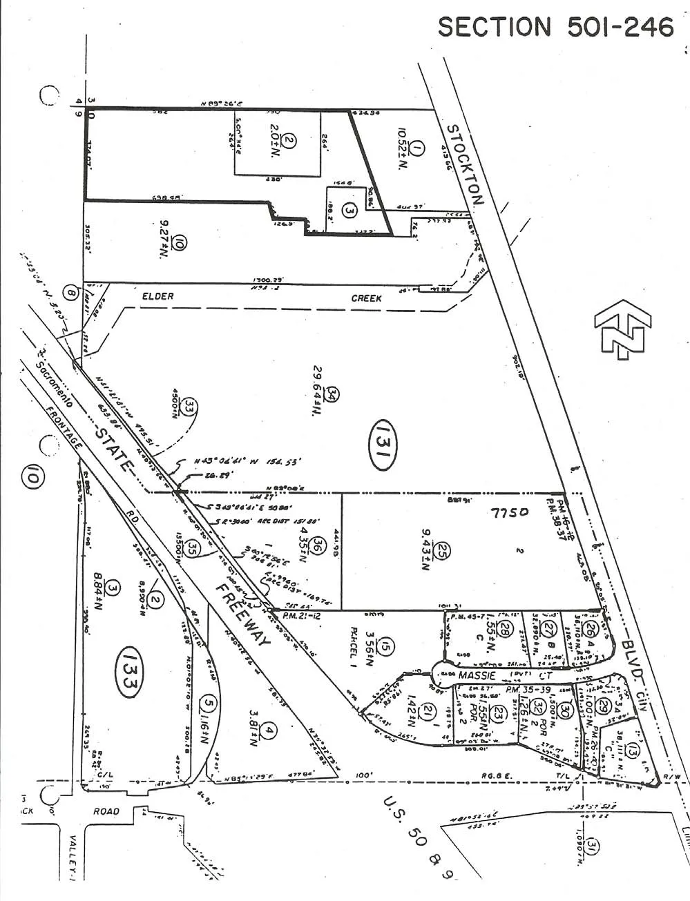 Map of the Stockton Boulevard - Gerber Road Special Planning Area