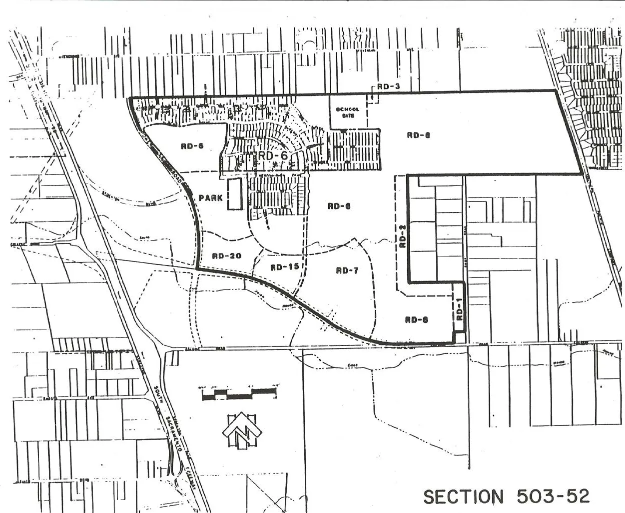 Map of Boundaries of Larchmont Countryside Special Planning Area