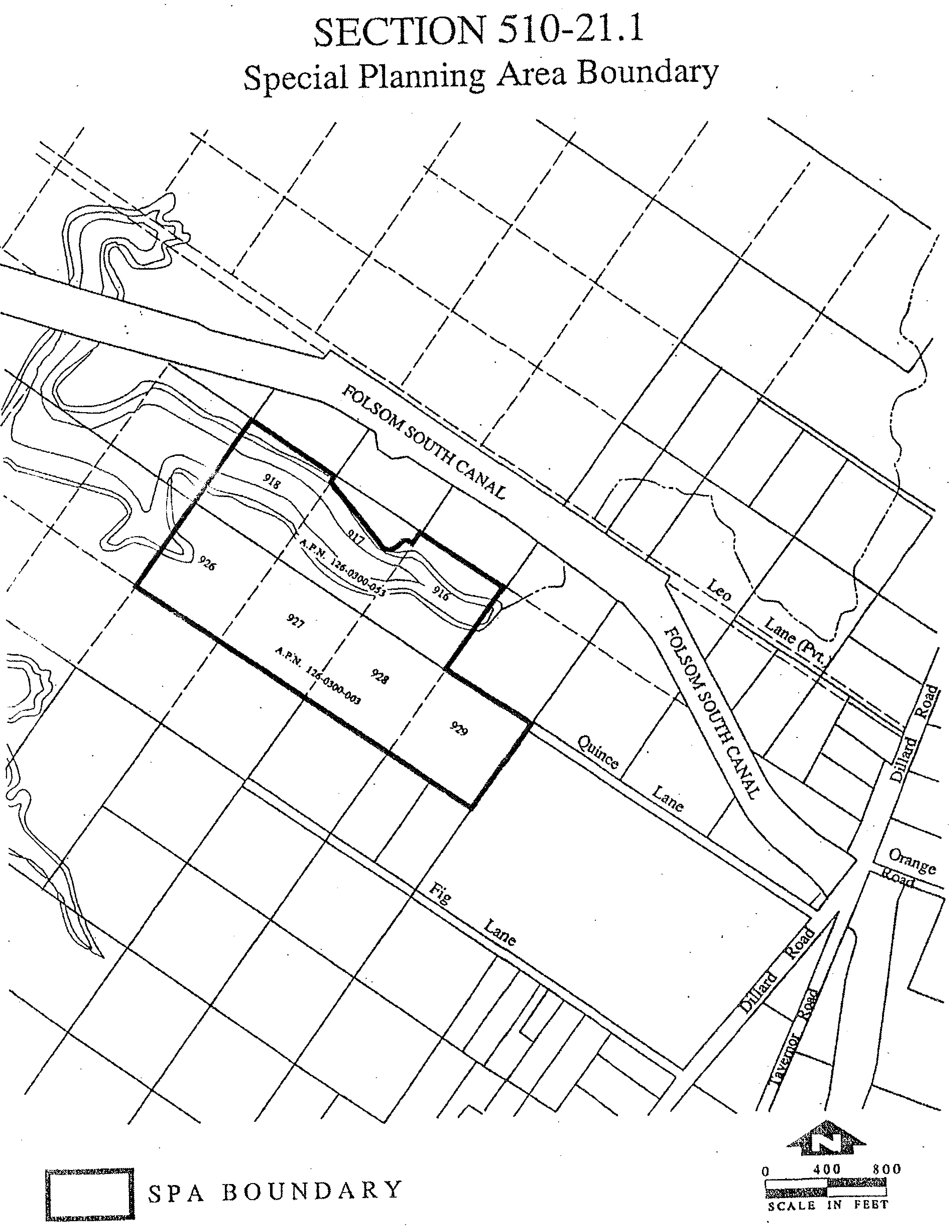 Map of the Laguna Del Sol Special Planning Area