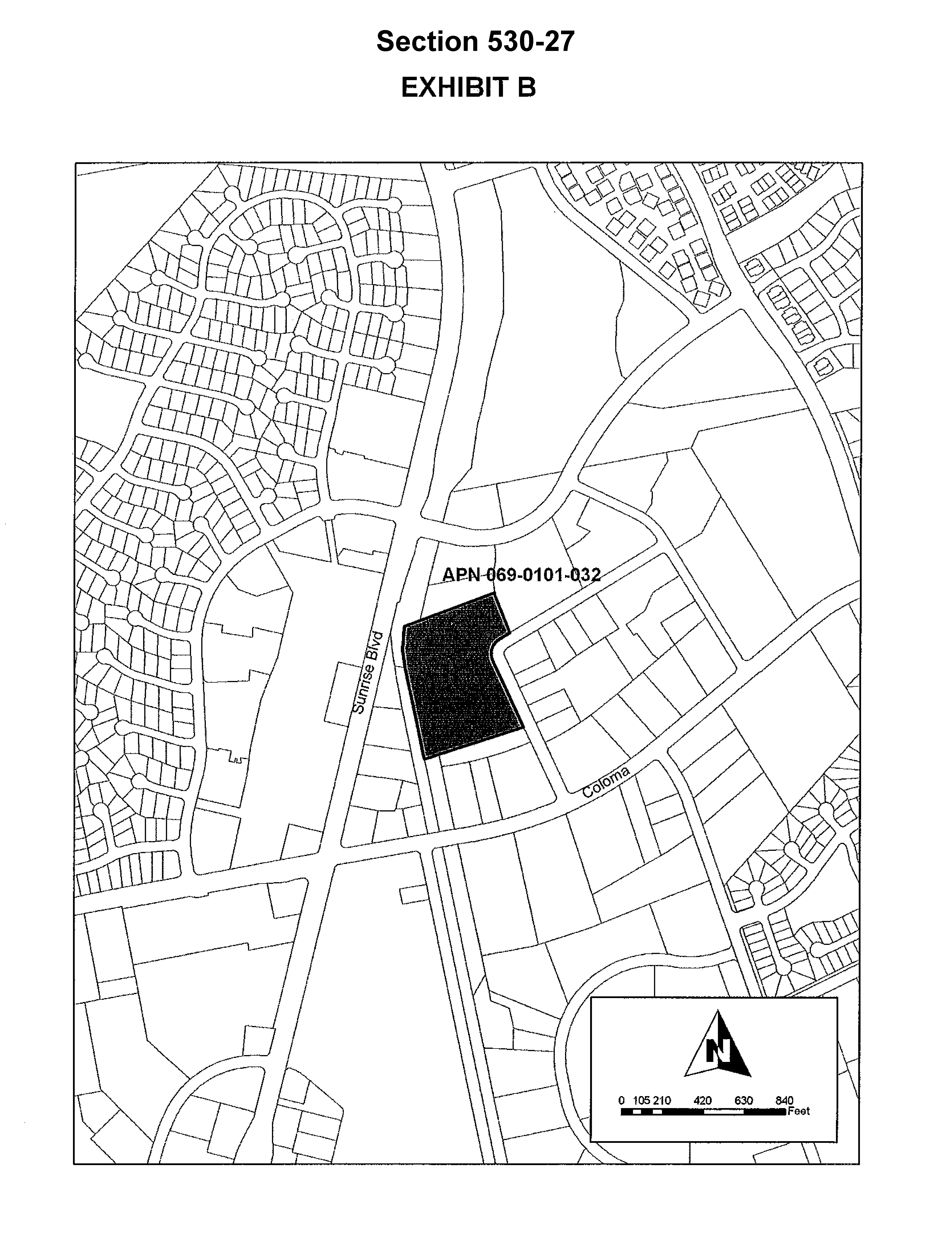 Map of Parcel 069-0101-032