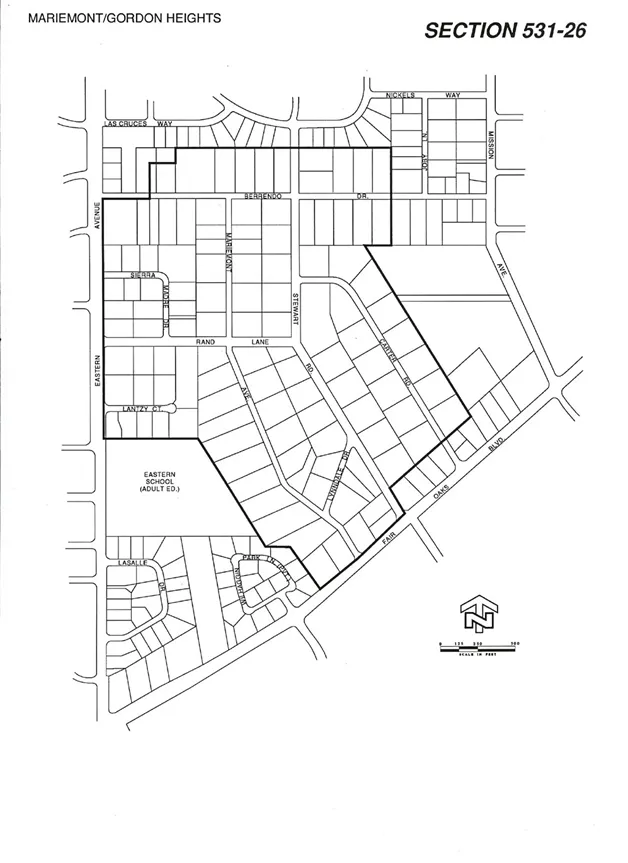 Mariemont/Gordon Heights Neighborhood Preservation Area Boundary
