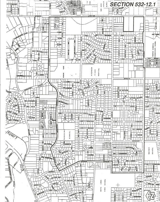 Section 532-12.1: The boundaries of the Mission Oaks North Neighborhood Preservation Area