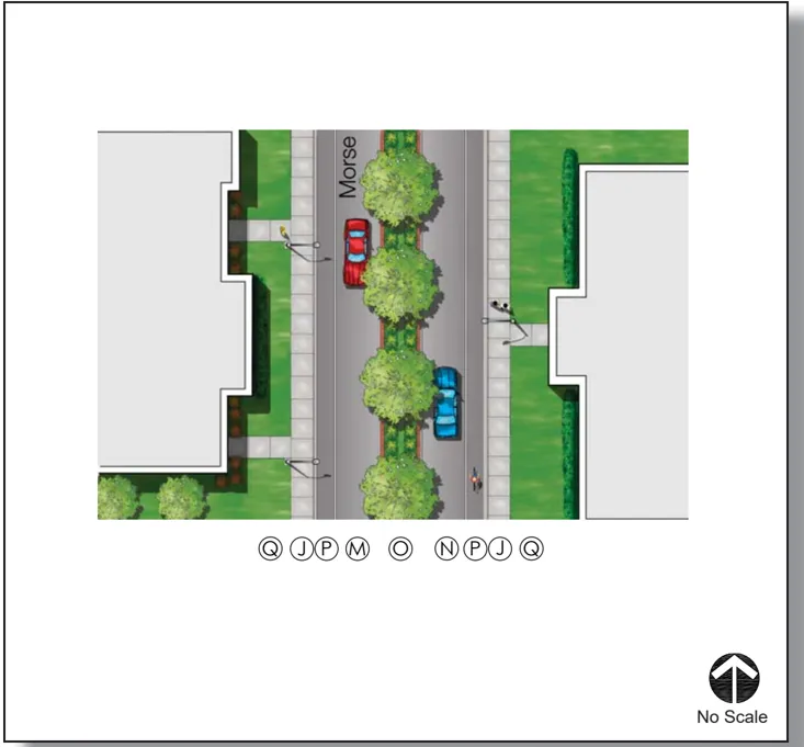 An overhead rendering of Morse Avenue - Plan D.