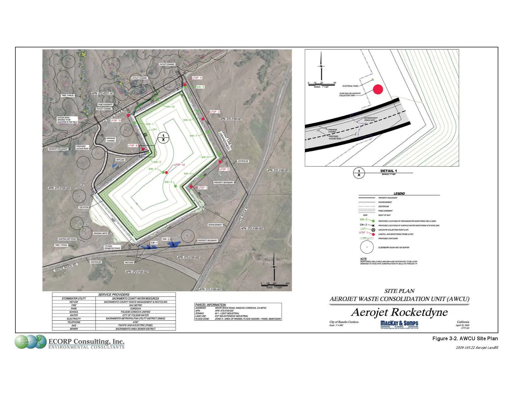 A map of the land use designations for Glenborough at Easton.