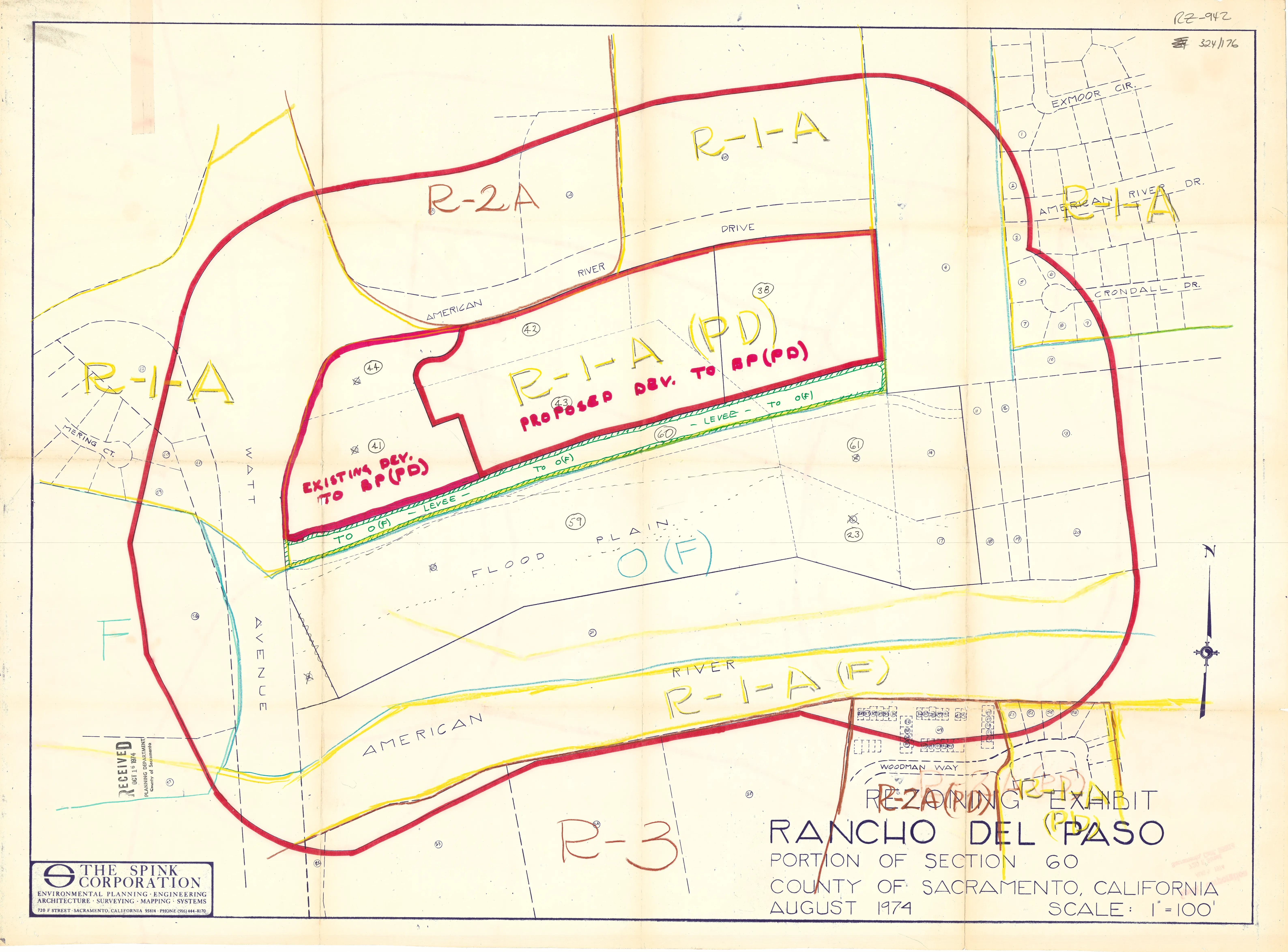 A map depicting the bounds of the PD.