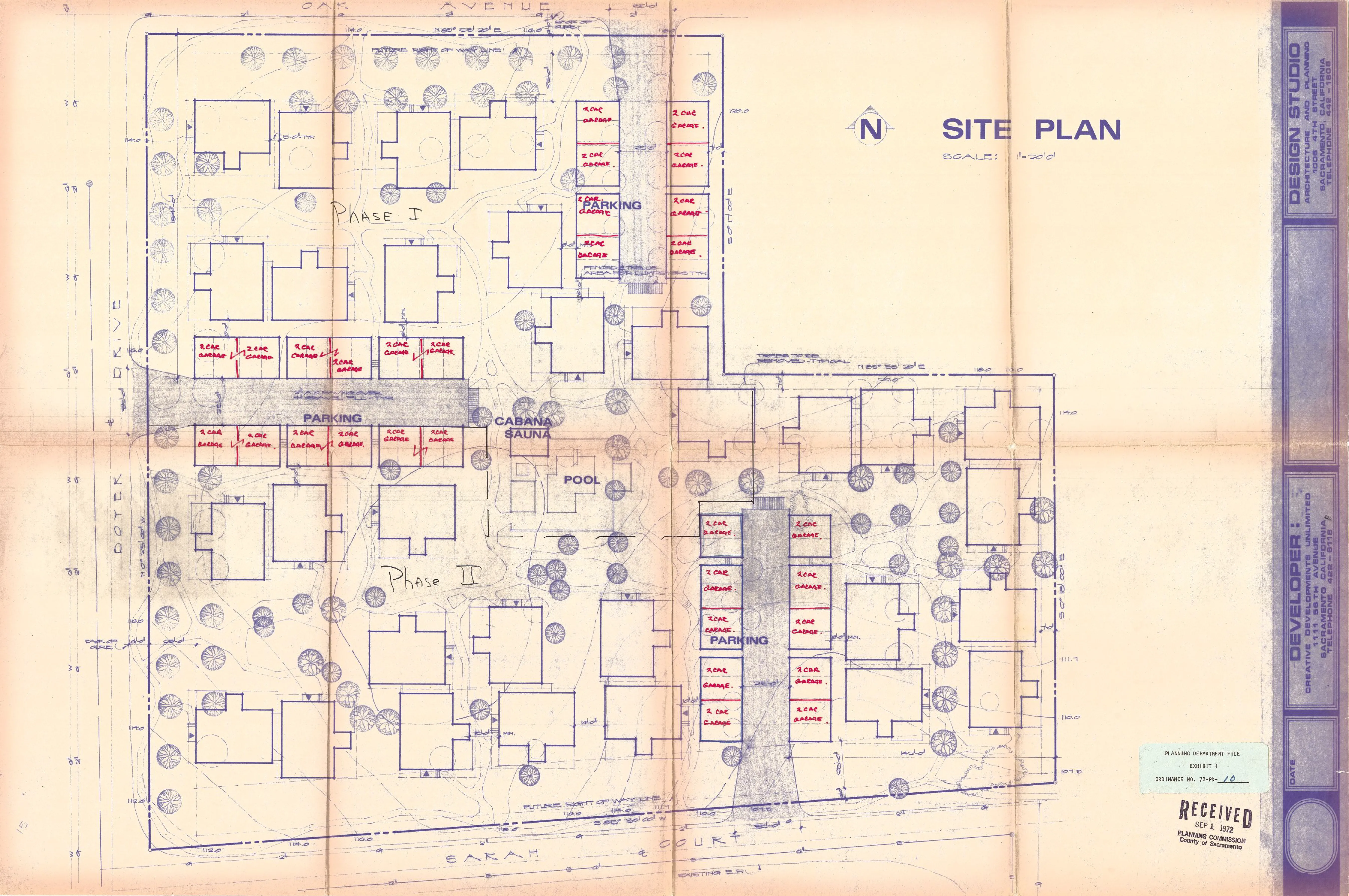 Site plan of Rustic Woods Planned Development