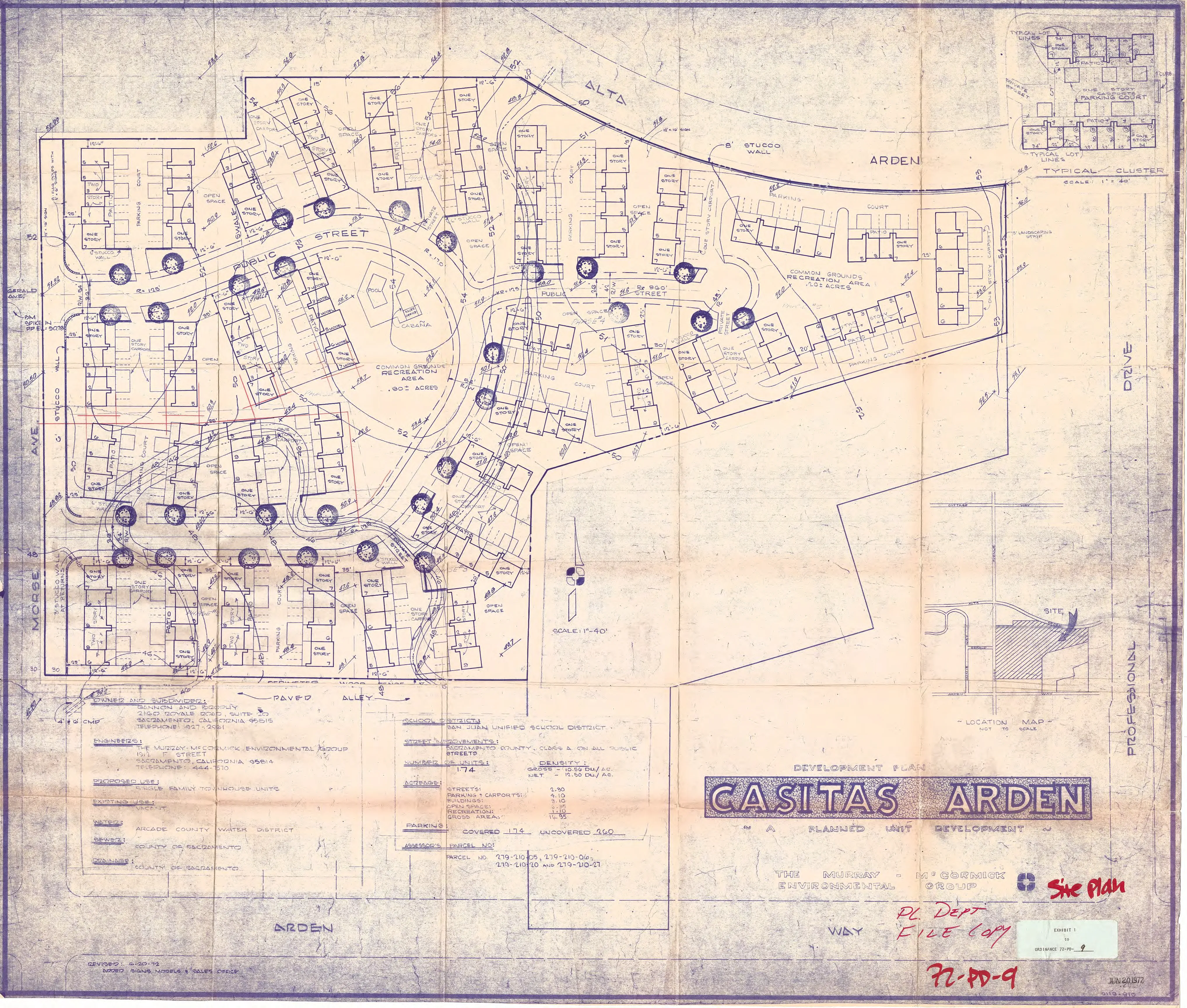 Development plan for Casitas Arden community