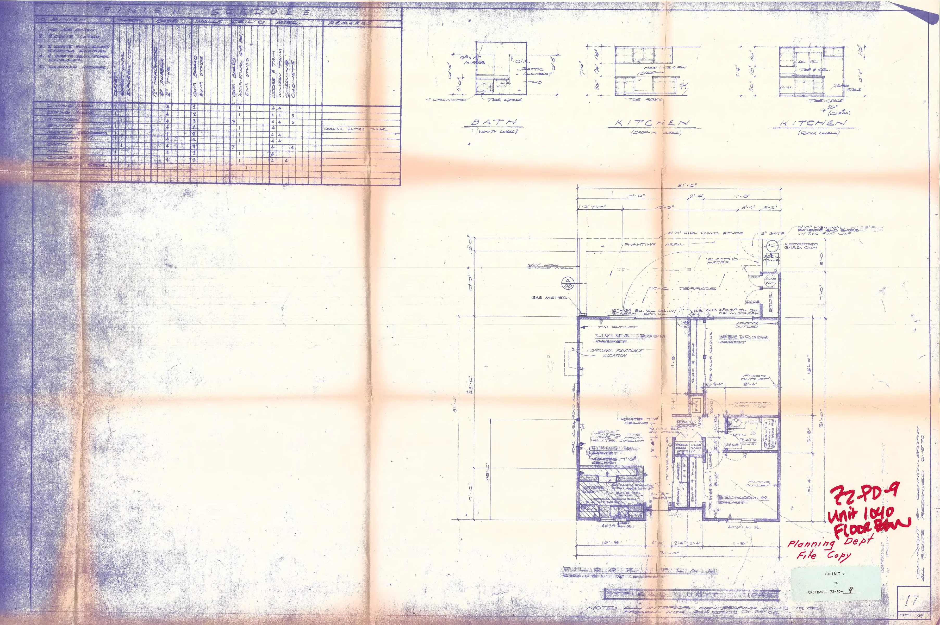 Unit 1040 Floor Plan