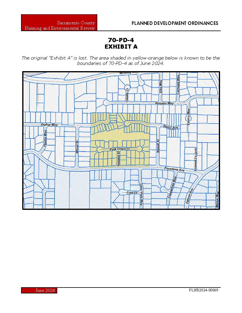Placeholder map of the Evergreen Commons Planned Development