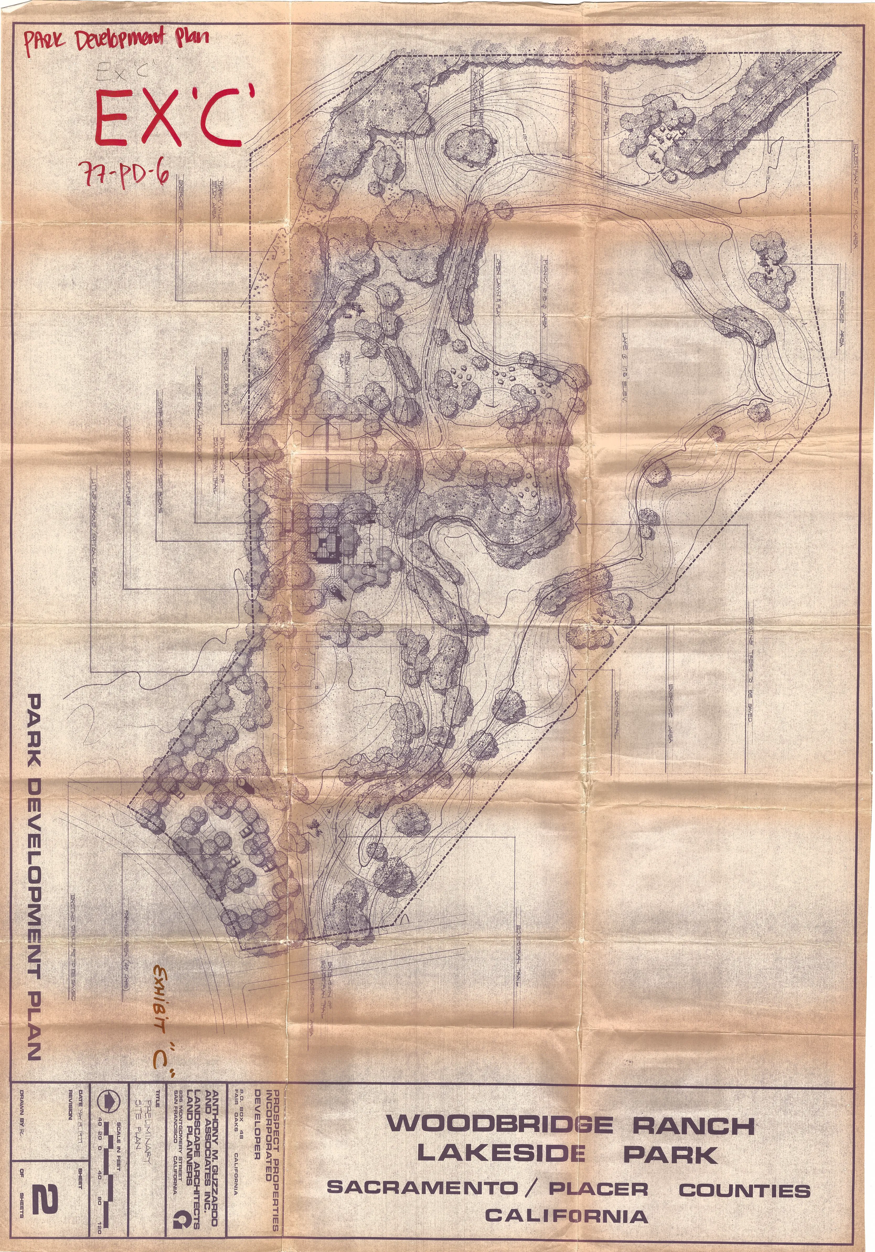 Development Plan of the Lake Park Inside the Woodbridge Ranch PD