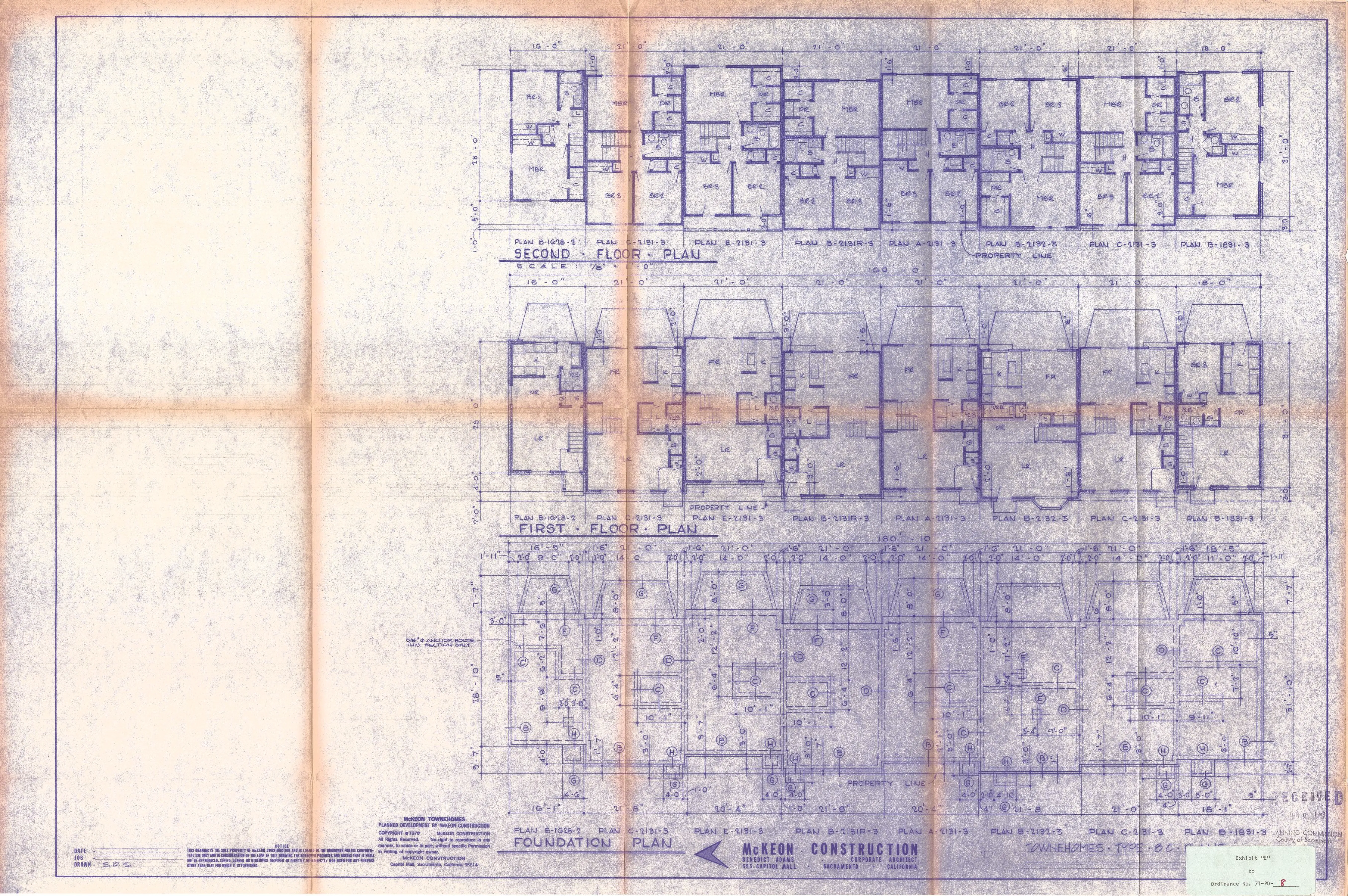 Foundation plan for attached units