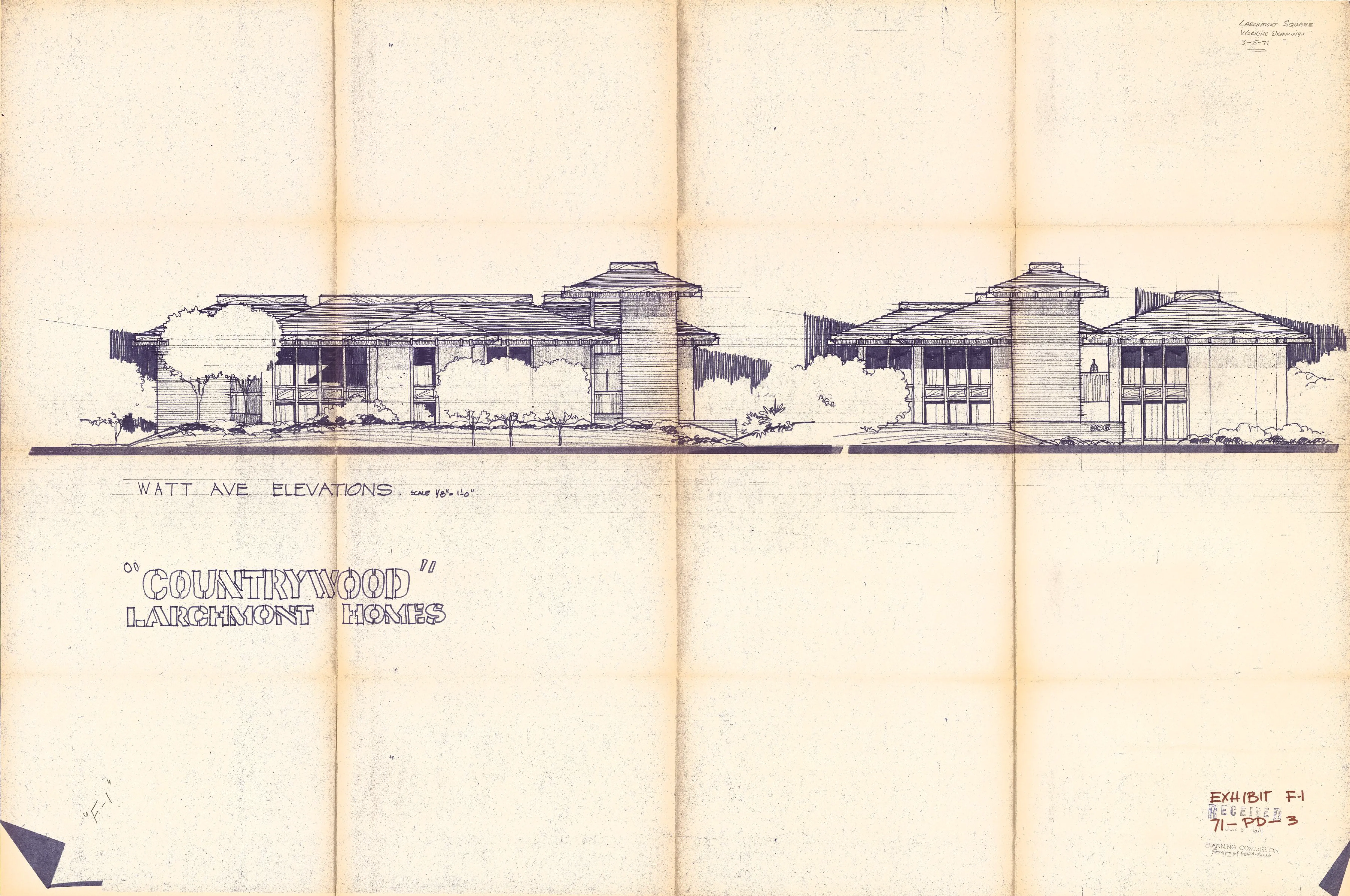 Elevations of office in complex