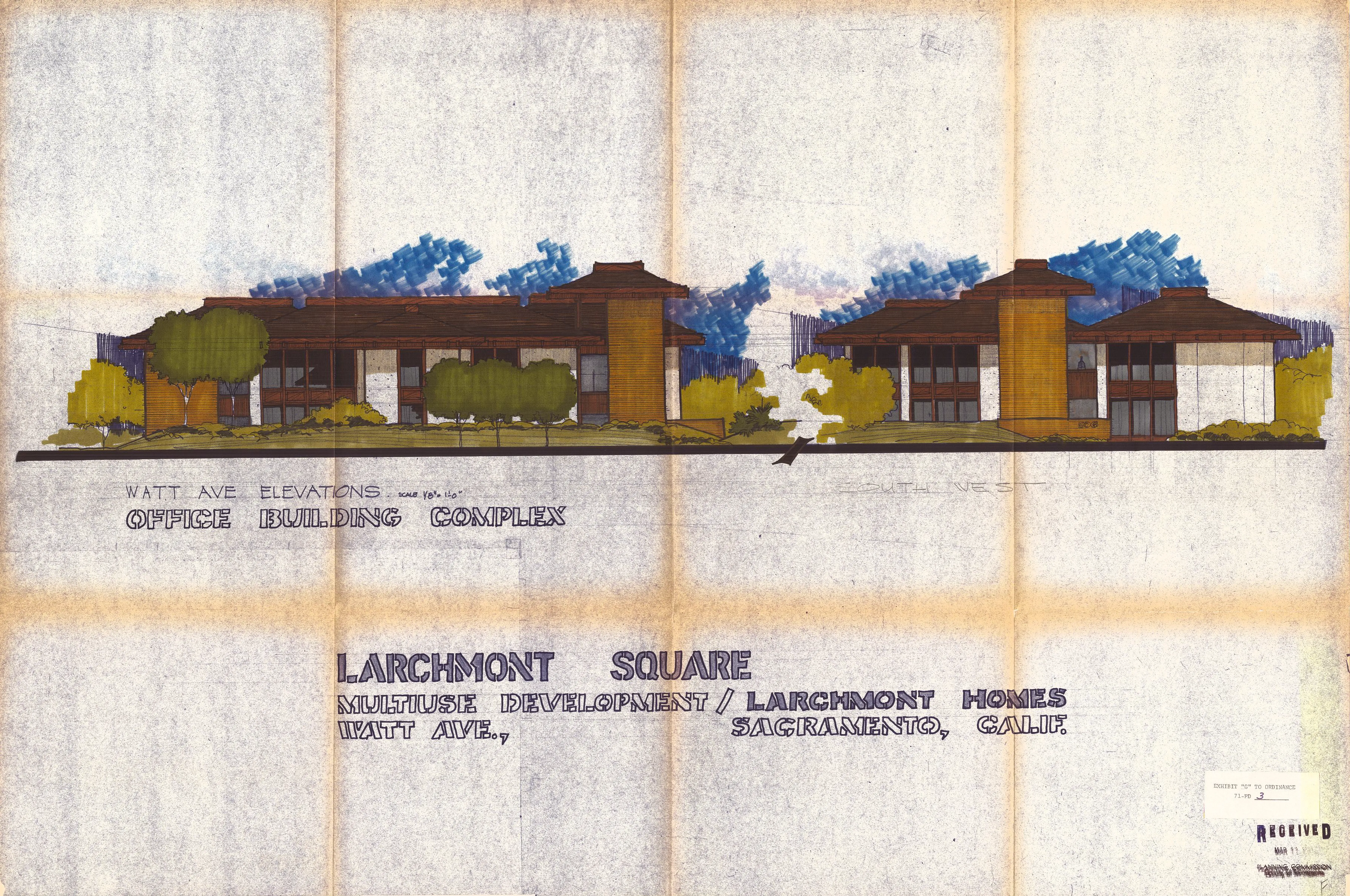 Color Elevations of Office