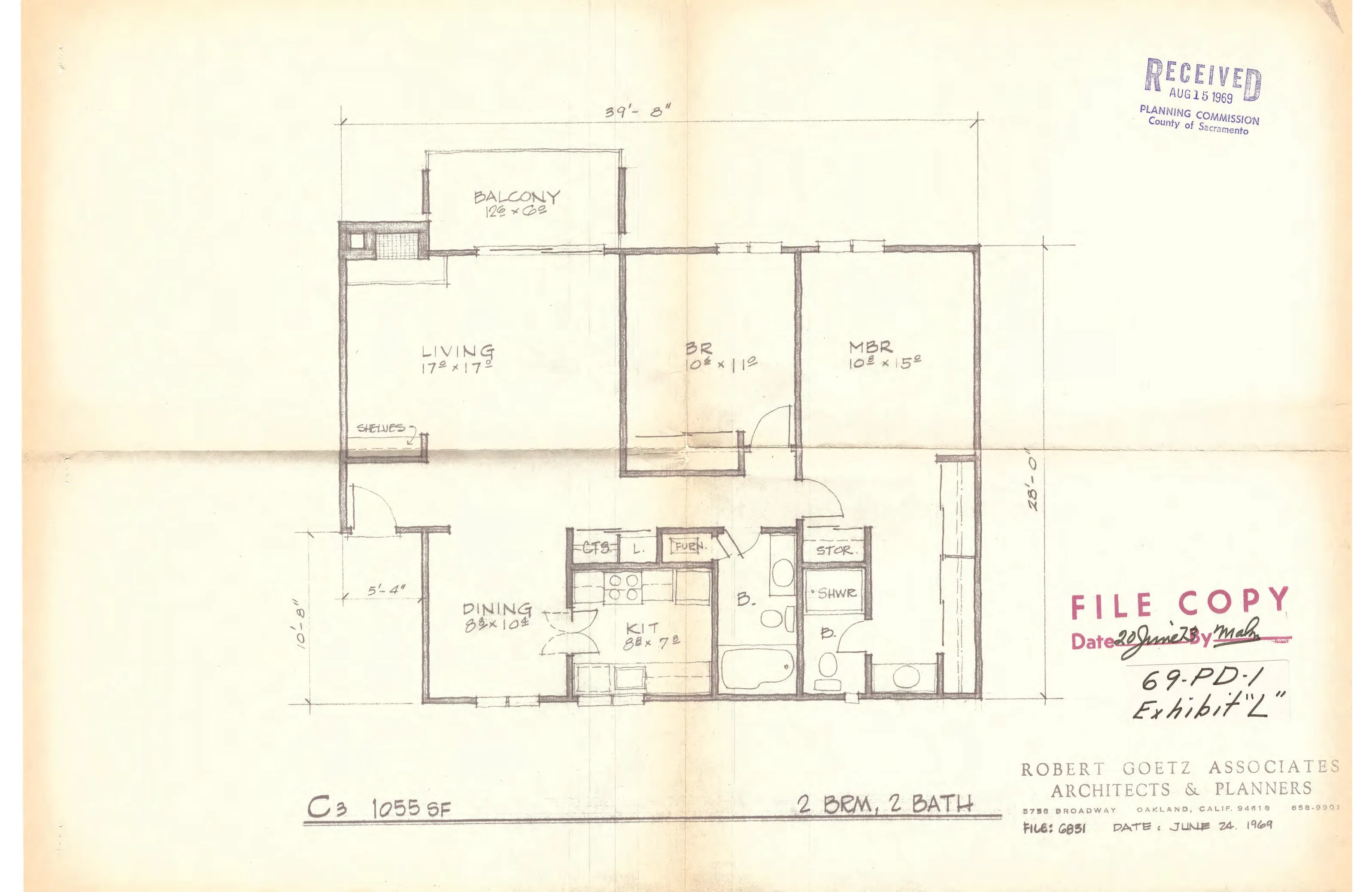 C3 - 2 bedroom with 2 bath floor plan