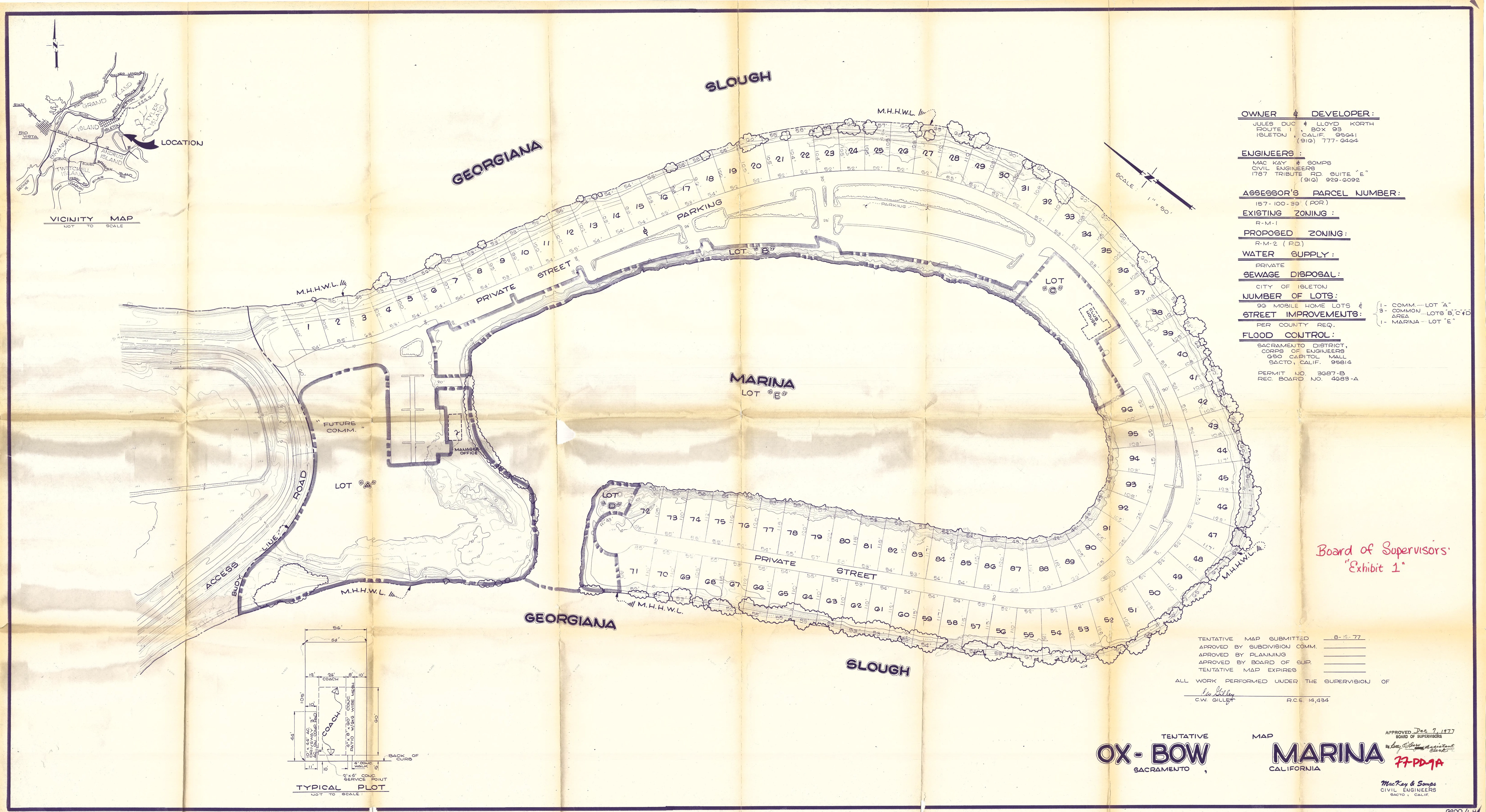 Original Development Plan of Ox Bow Marina