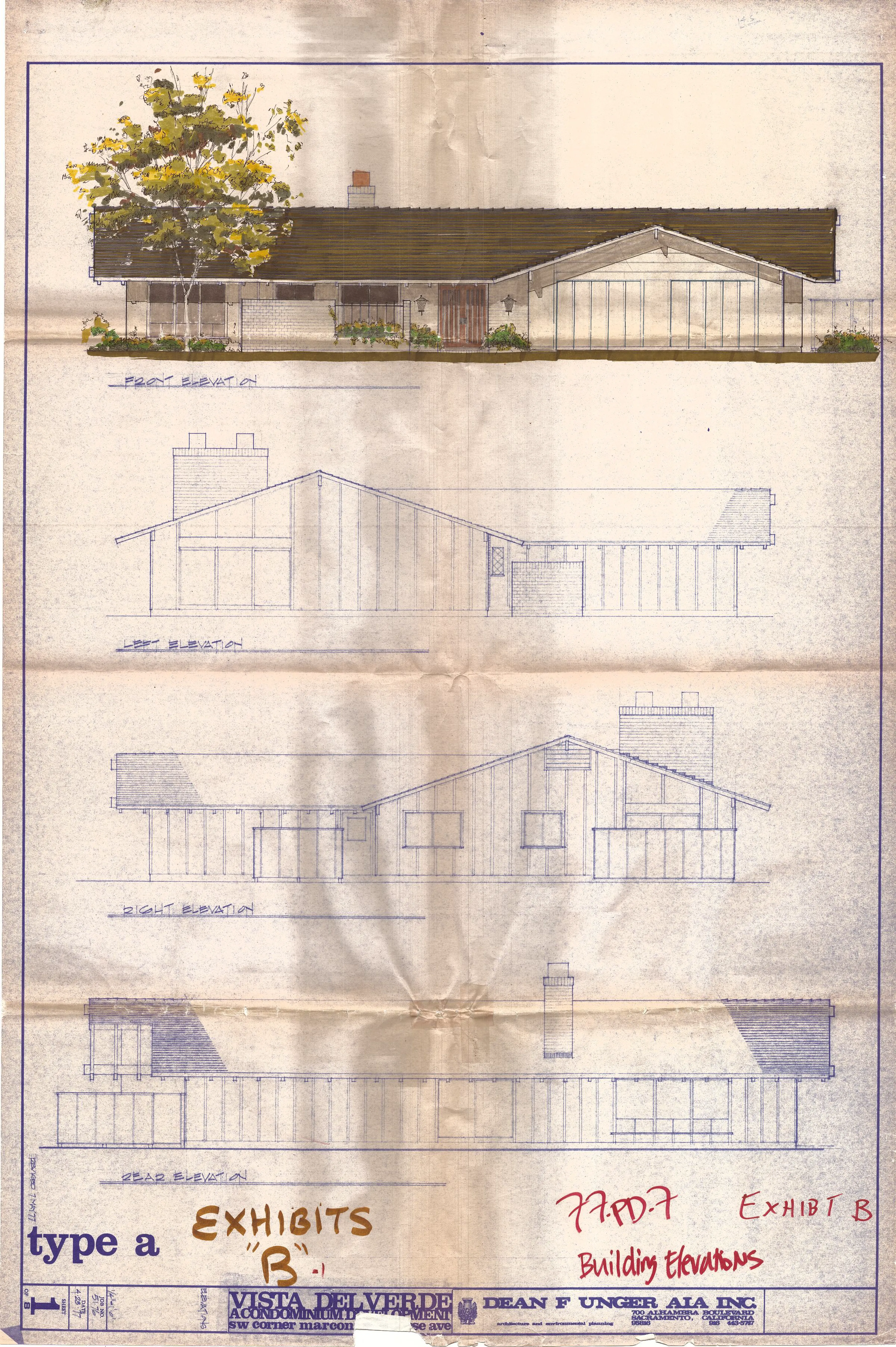 Exhibit B-1 Elevations of Model Type A
