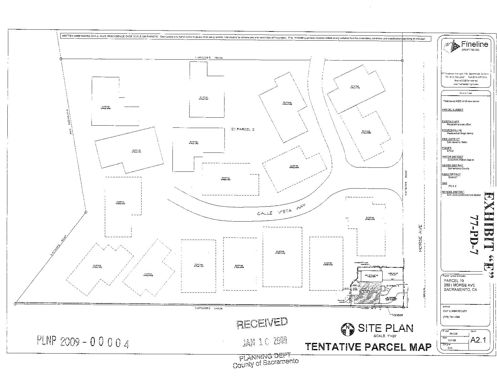 Map of Permitted Dwelling within Lot "A"