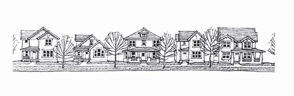 Five homes with different facades