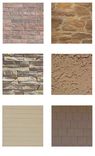 Examples of recommended building materials