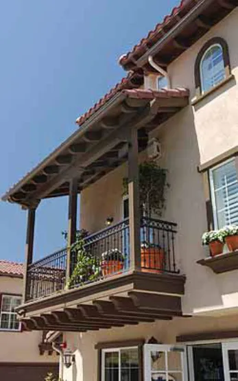 Balcony on multifamily building.