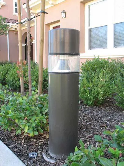 Light fixture within a bollard.