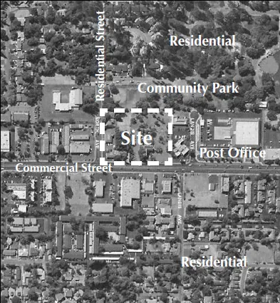 Aerial image of case study A-1 site location.
