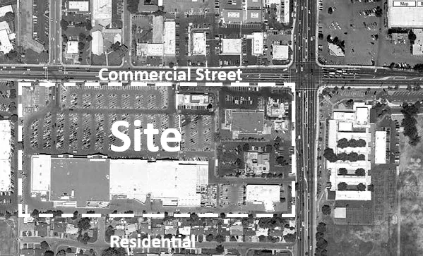 Aerial image of case study A-2 site location.