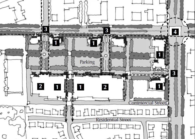 Site plan for case study A-2 project.