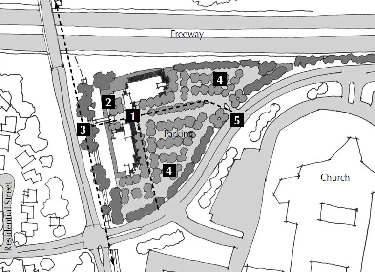 Site plan for case study A-3 project.