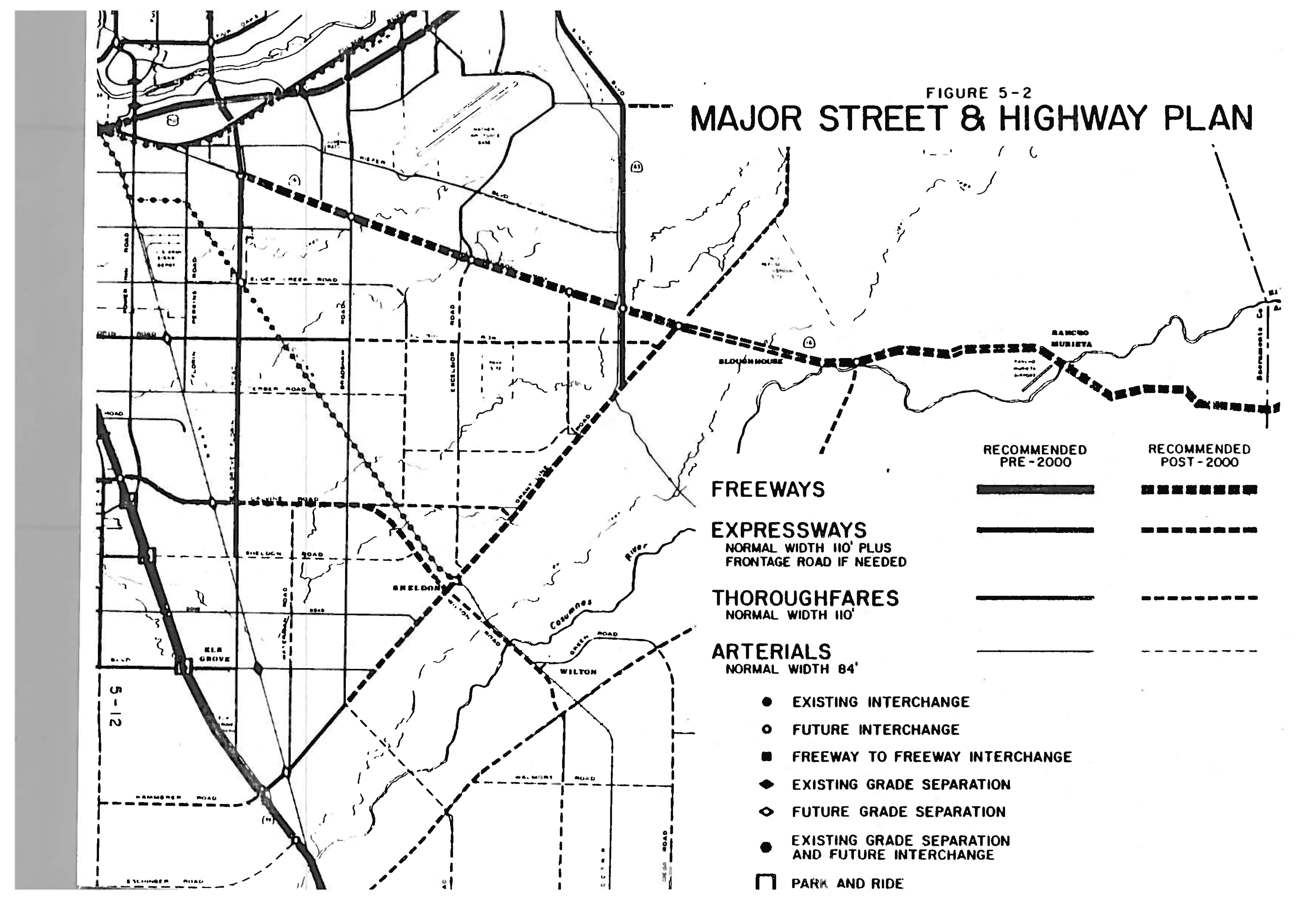 Map of Major Street & Highway Plan