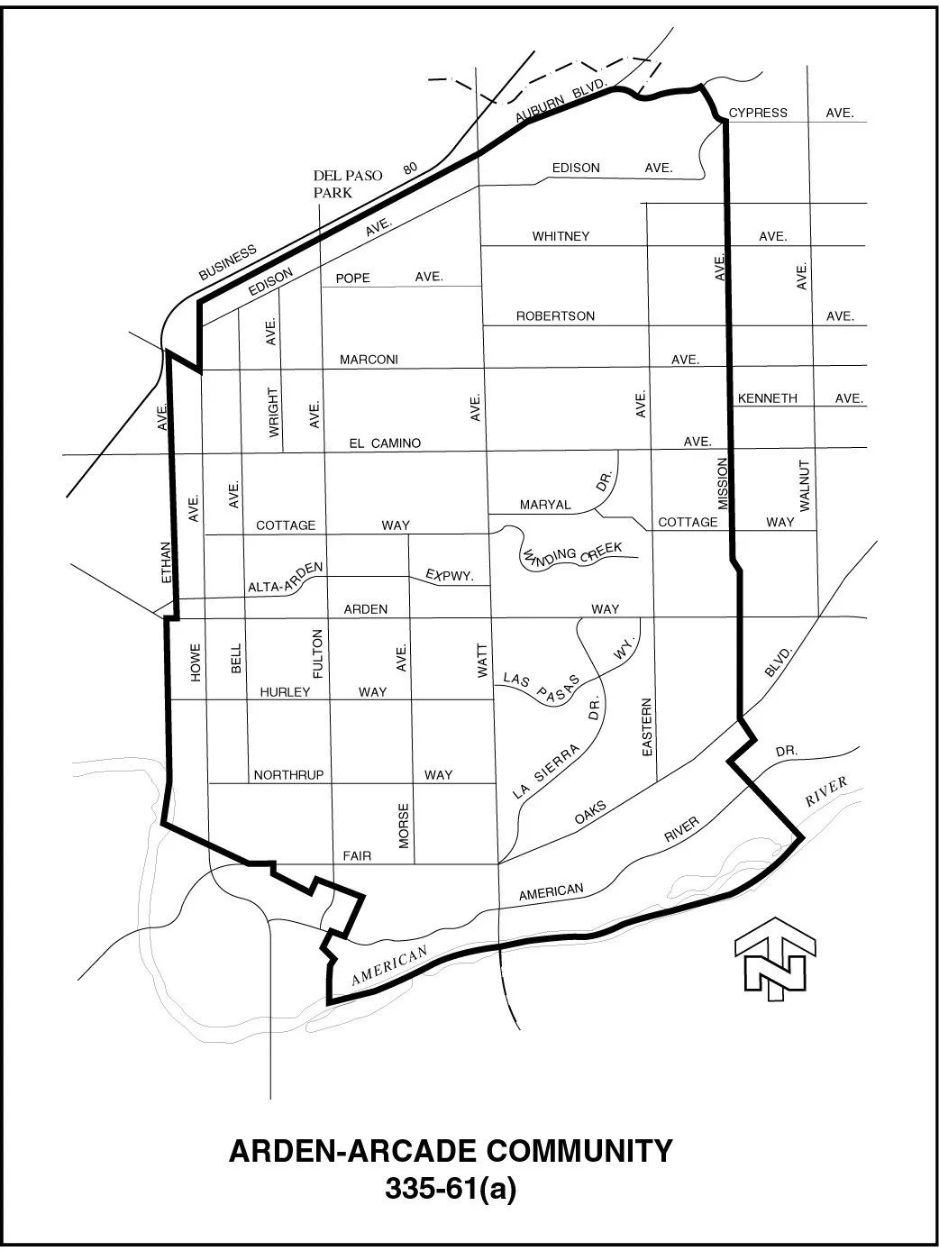 Sunrise/Greenback/Madison Area Boundaries, former Section 335-61(a)