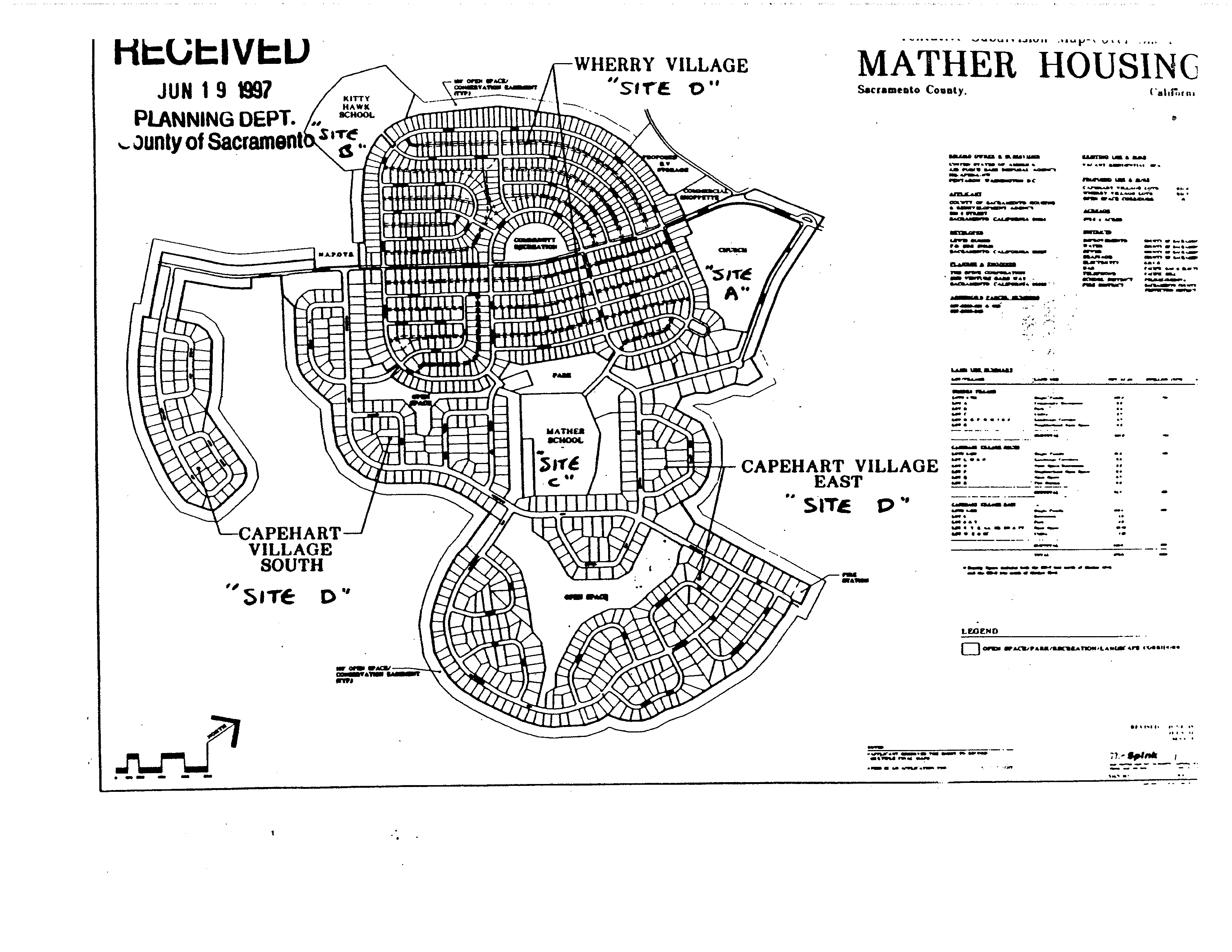 Map of the area encompassing the Single Family Housing District (SFHD)