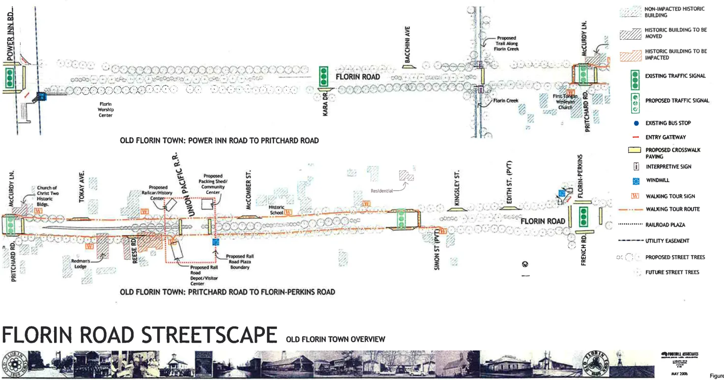 The approved Florin Road Streetscape from Power Inn Road to Pritchard Road and from Pritchard Road to Florin Perkins Road.
