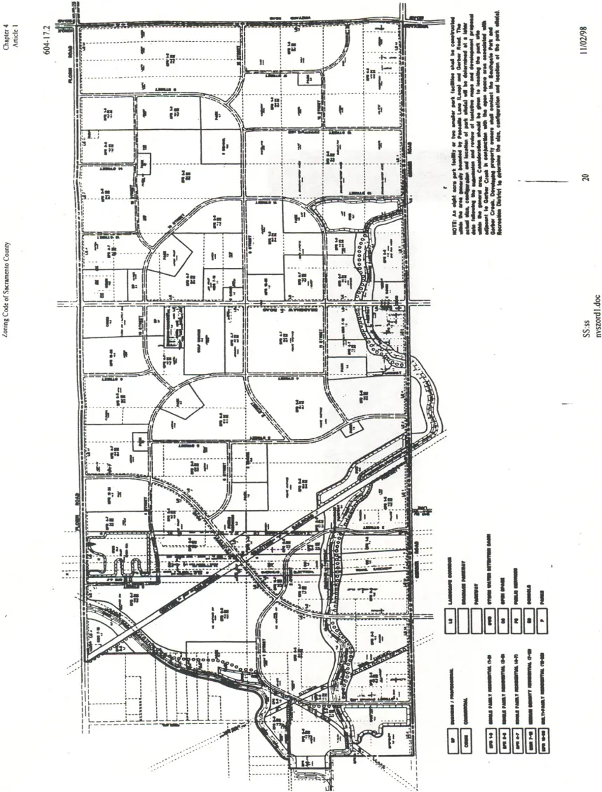 Map Showing Specific Plan Land Use Designations for Parcels within the Specific Plan Area