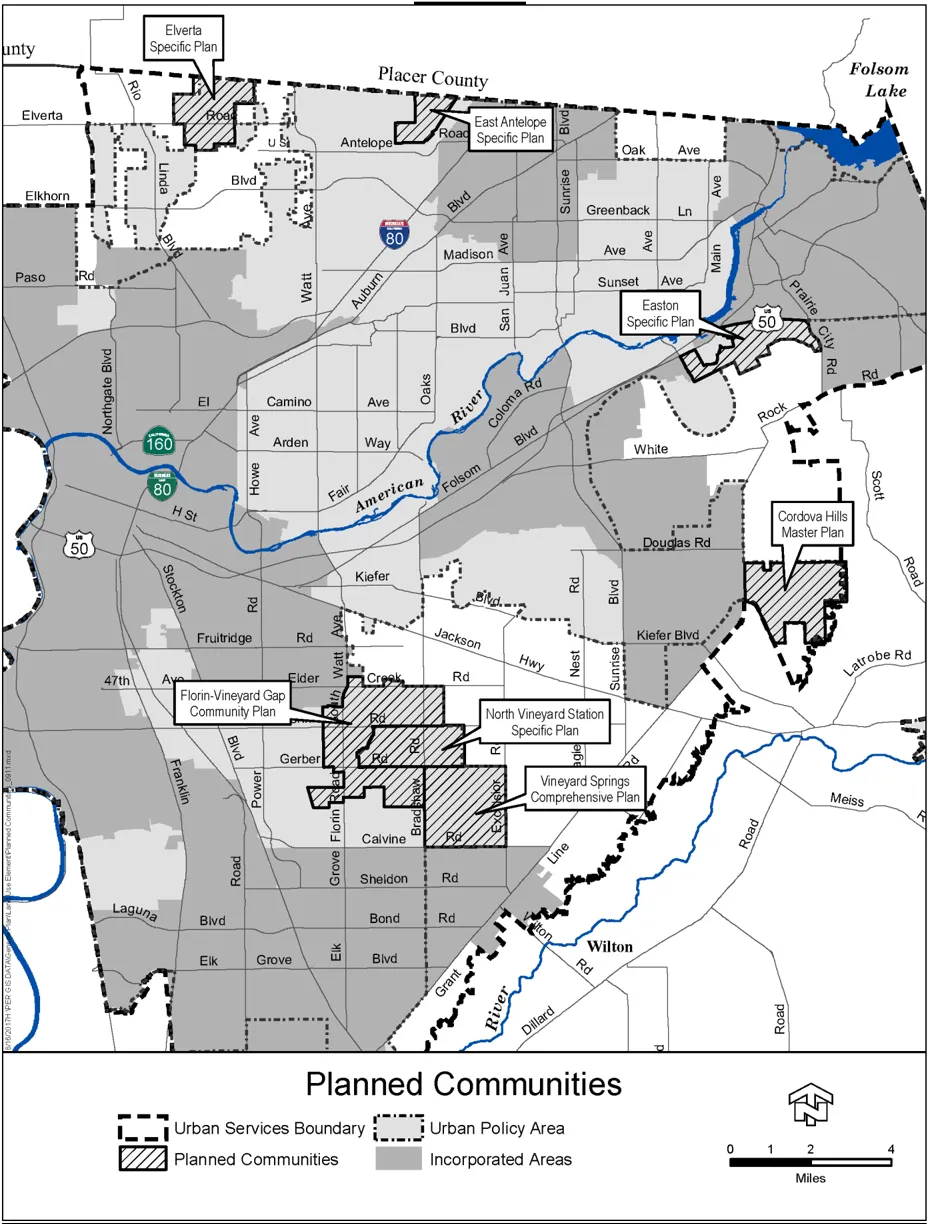 Map of Planned Communities