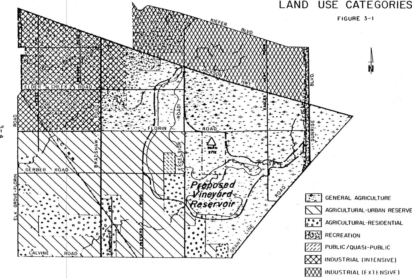 Map of General Plan Land Use Categories of Vineyard