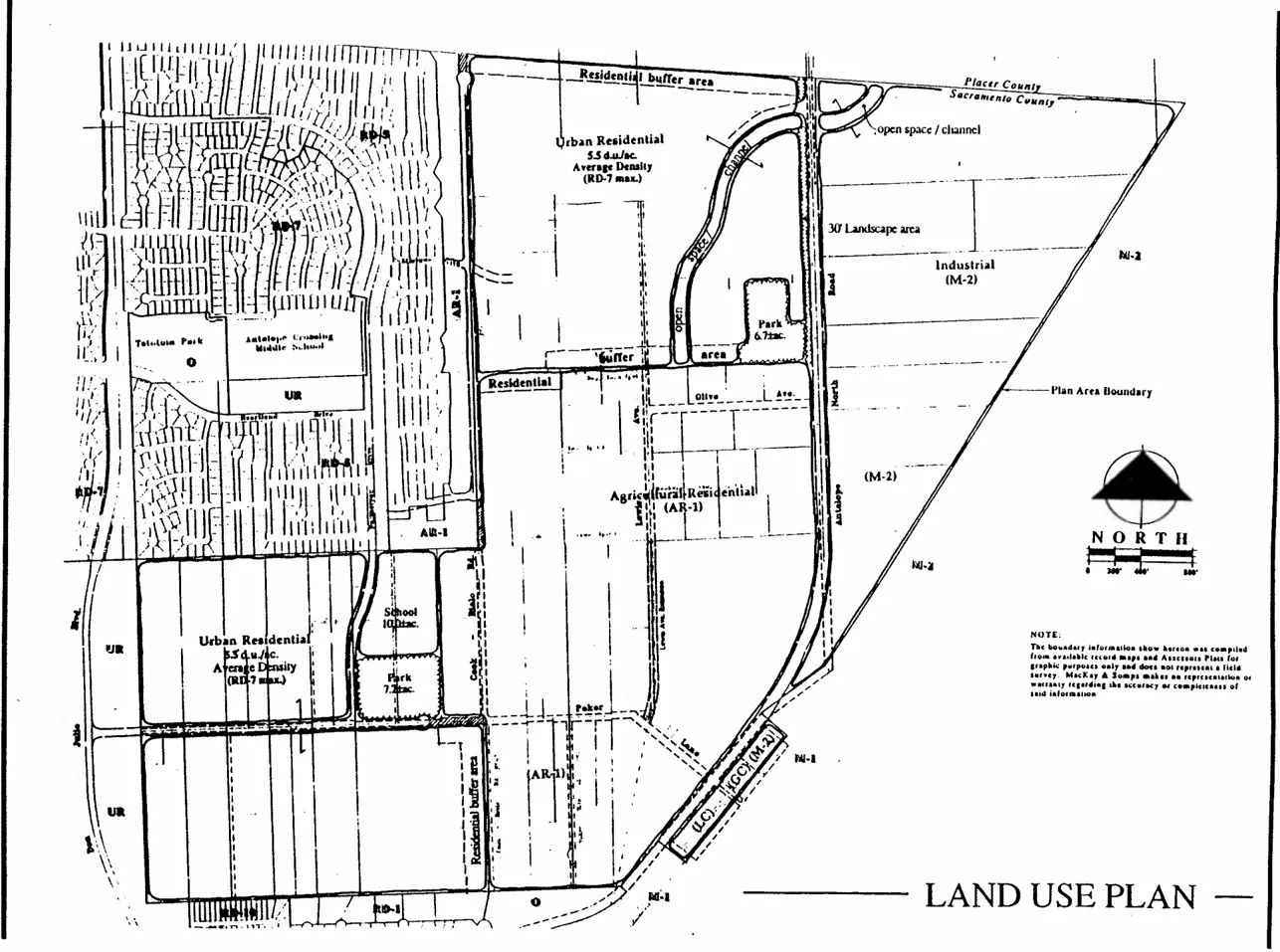 Land Use Plan Map of East Antelope SP