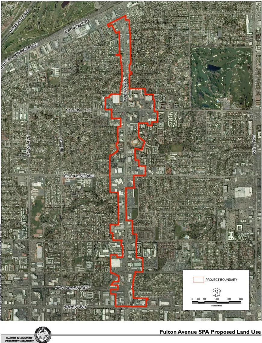 Aerial image of Fulton Ave SPA