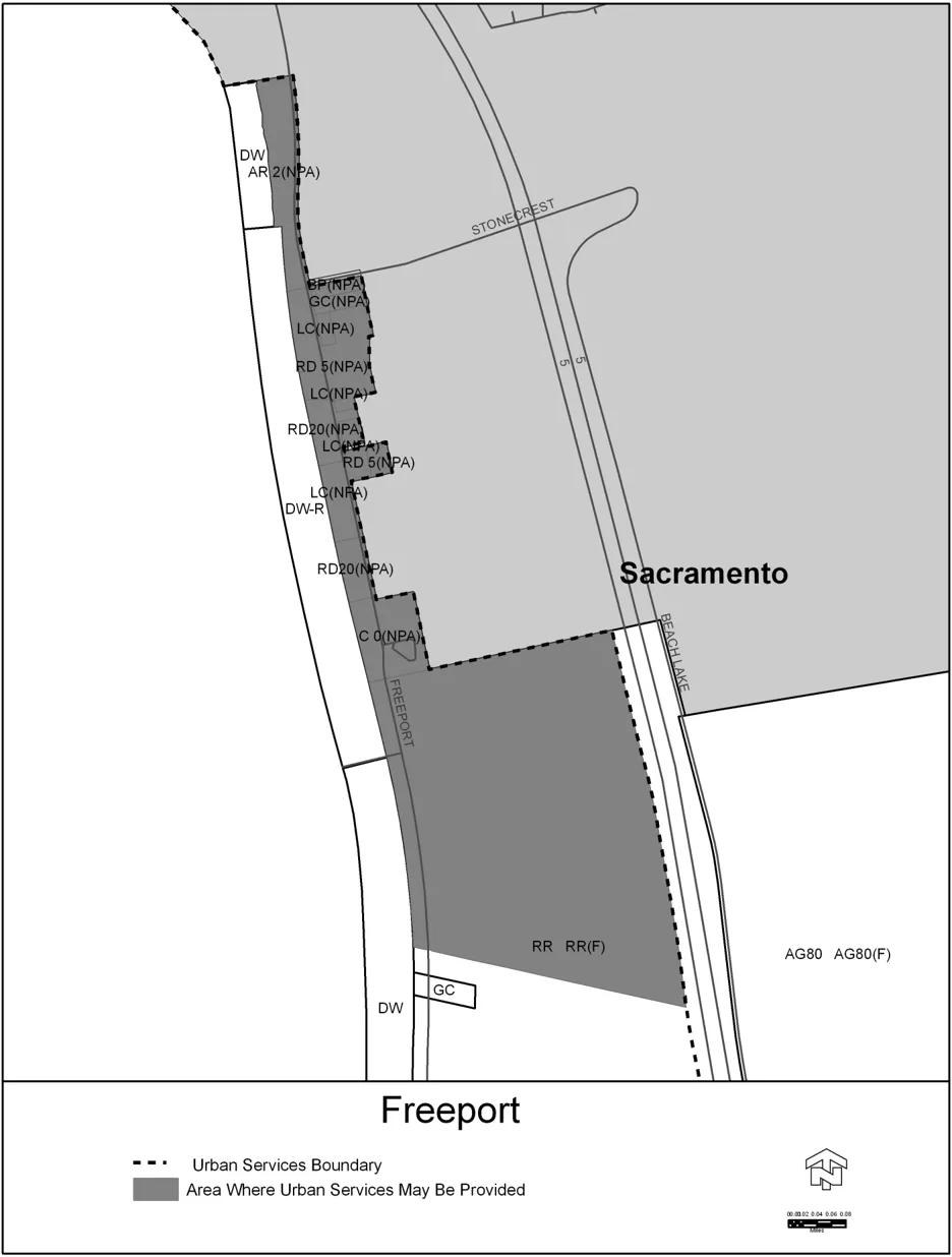 Map of Freeport