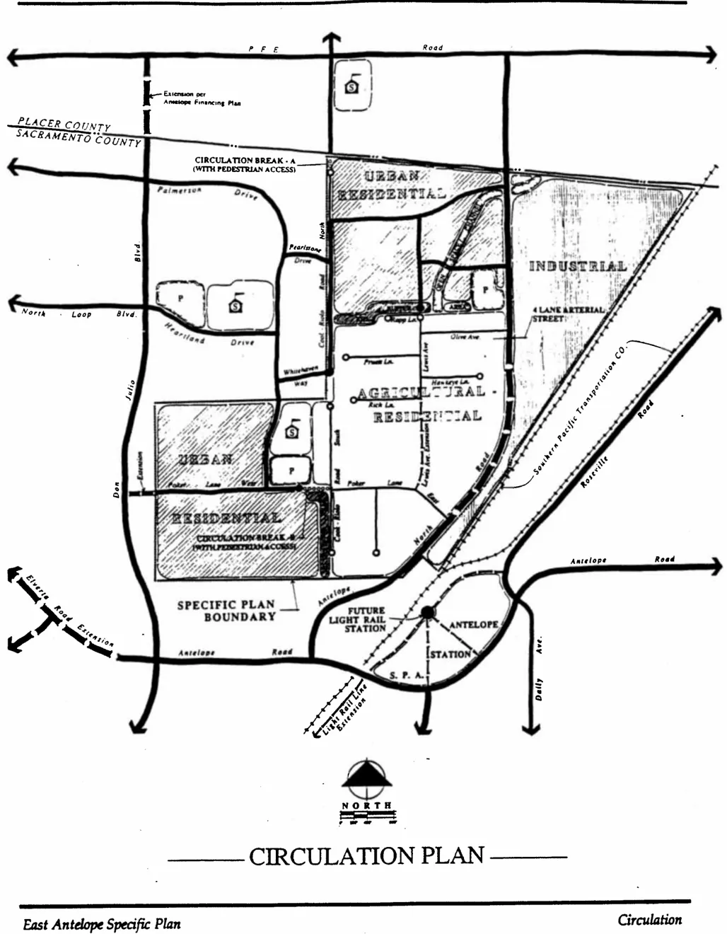 Circulation Plan around the Specific Plan Area