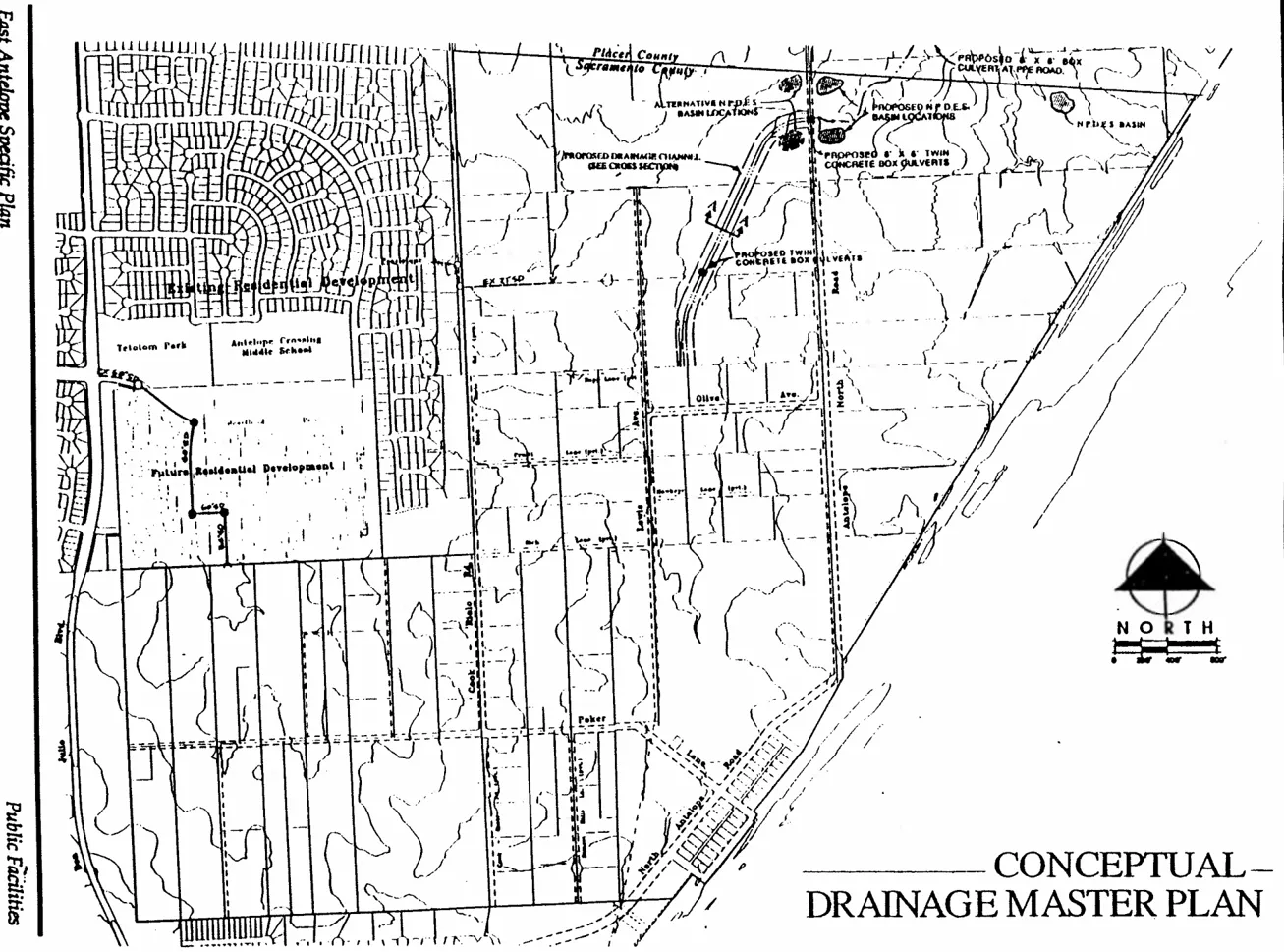 Drainage Master Plan within the Specific Plan Area