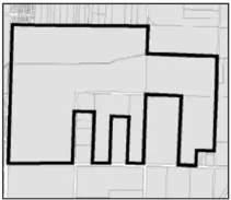 Map of Another Example Illogical Planning Boundary