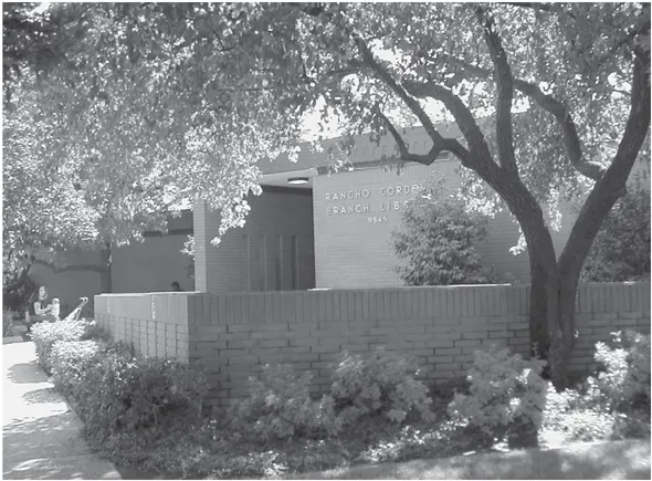 The Rancho Cordova public library building.