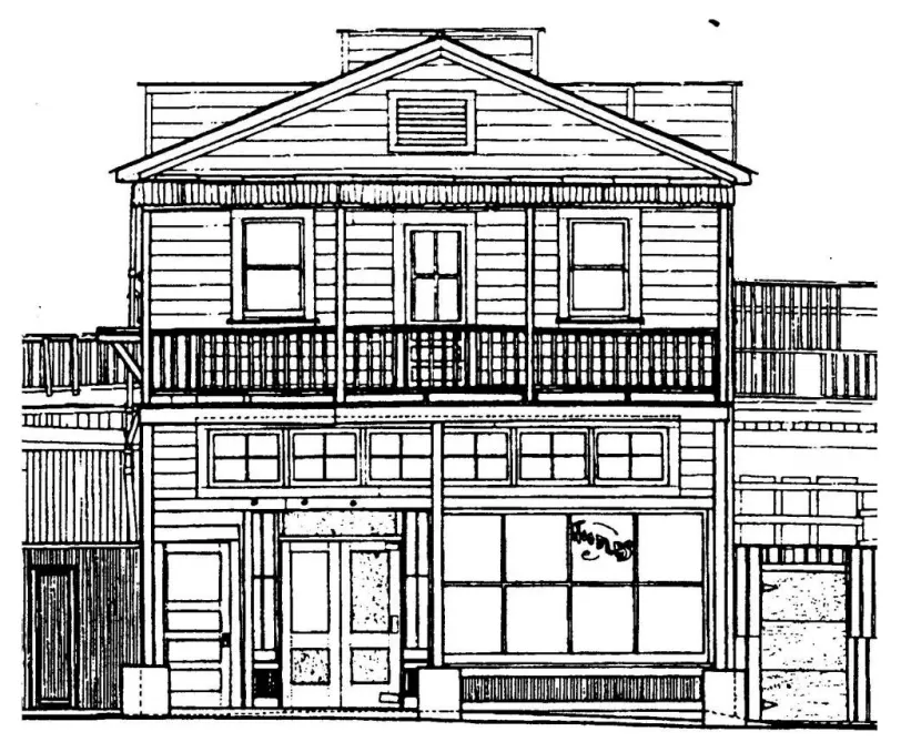 Illustration of facade reflecting the true character of Locke.